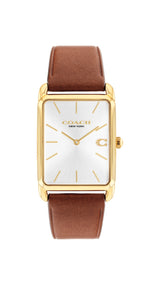 COACH Unisex Elliot Brown Leather Watch