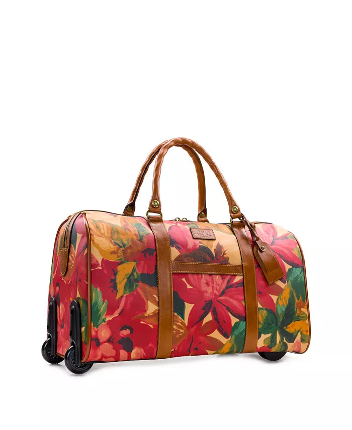 Patricia Nash Coated Canvas Avola Trolley Duffel Bag