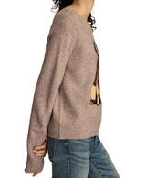 Lucky Brand Womens Cloud Soft Bug Crewneck Sweater