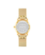 COACH Womens Elliot Gold-Tone Mesh Band Watch