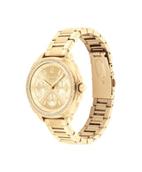 COACH Womens Kitt Gold-Tone Crystal Accent Watch