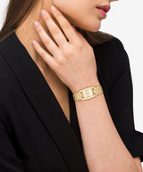 COACH Womens Resse Gold-Tone Crystal Accent Watch