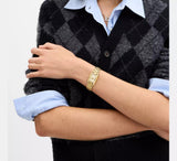 COACH Womens Resse Gold-Tone Crystal Accent Watch