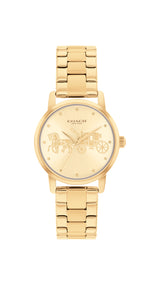 COACH Horse & Carriage Grand Gold Watch