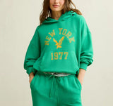 American Eagle Womens AE Campus Hoodie Sweatshirt