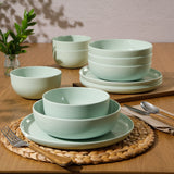 Gibson Candy Skies Unbreakable Wheat Straw Melamine Dinnerware Set - 12 Piece