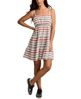 Lucky Brand Womens Tie Back Midi Dress