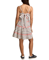 Lucky Brand Womens Tie Back Midi Dress