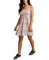 Lucky Brand Womens Tie Back Midi Dress