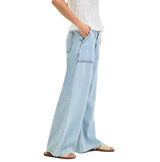 Lucky Brand Womens Patch Pocket Pull On Jeans