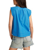 Lucky Brand Womens Lace Trim Tank Top