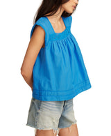 Lucky Brand Womens Lace Trim Tank Top