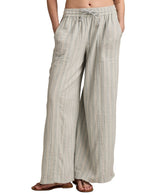 Lucky Brands Womens Striped Beachy Gauze Pants