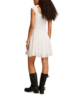 Lucky Brands Womens Floral Mesh Mini Dress