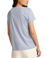 Lucky Brand Womens Mirror Embroidered Floral Classic Crew Shirt