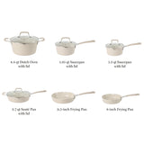 Martha Stewart Heathland Premium Nonstick Ceramic Cookware Set - 10 Piece