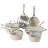 Martha Stewart Heathland Premium Nonstick Ceramic Cookware Set - 10 Piece