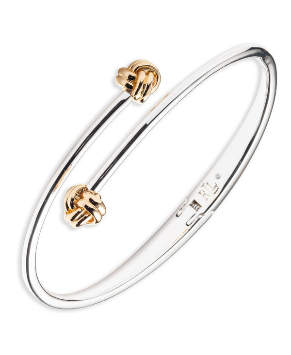 Lauren Ralph Lauren Two Tone Bypass Bangle Bracelet