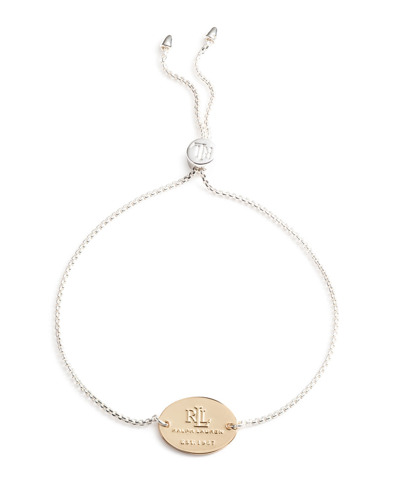 Lauren Ralph Lauren Two-Tone Logo Slider Bracelet