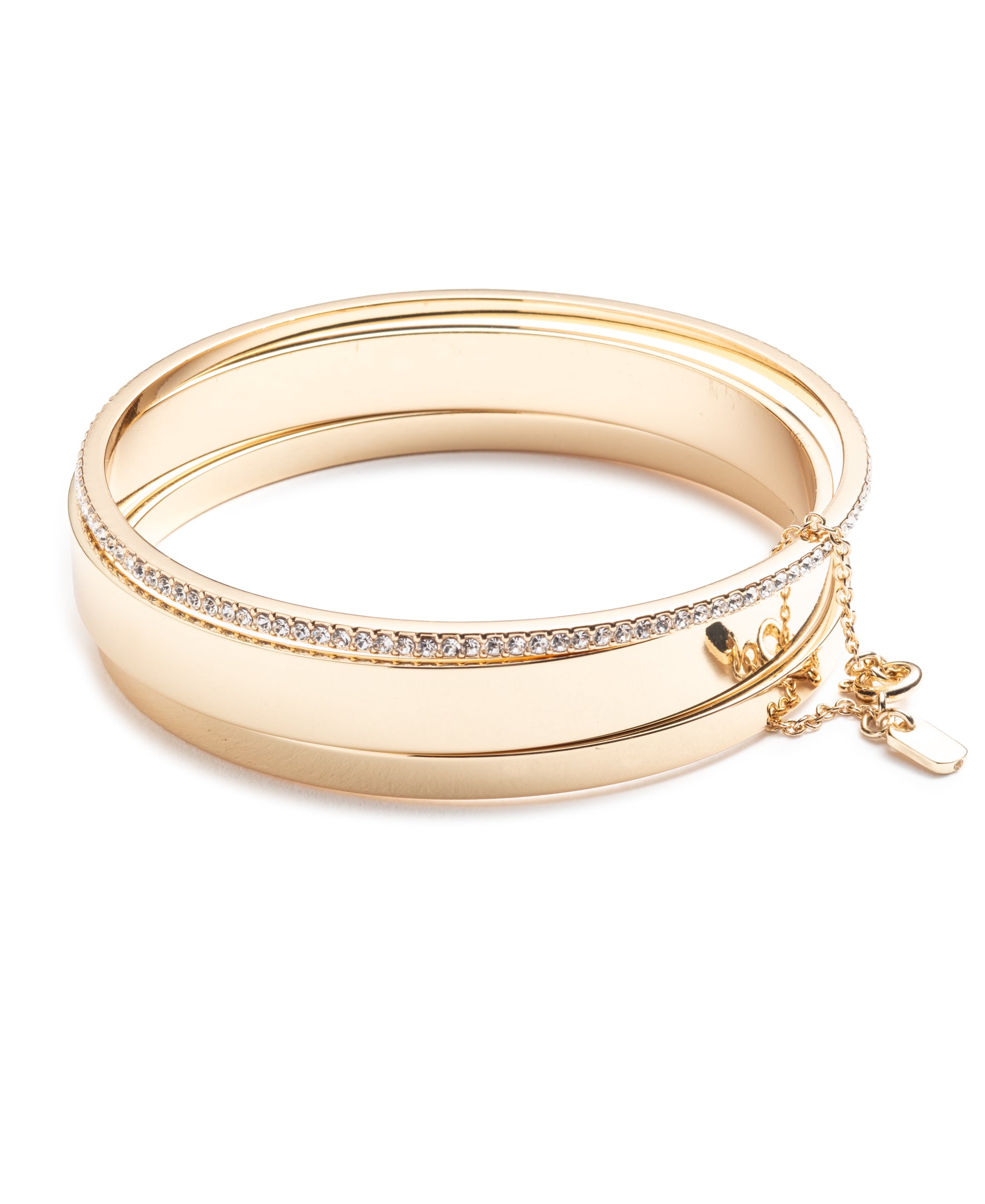 Lauren Ralph Lauren Gold-Plated Pavé Bangle Bracelet Set