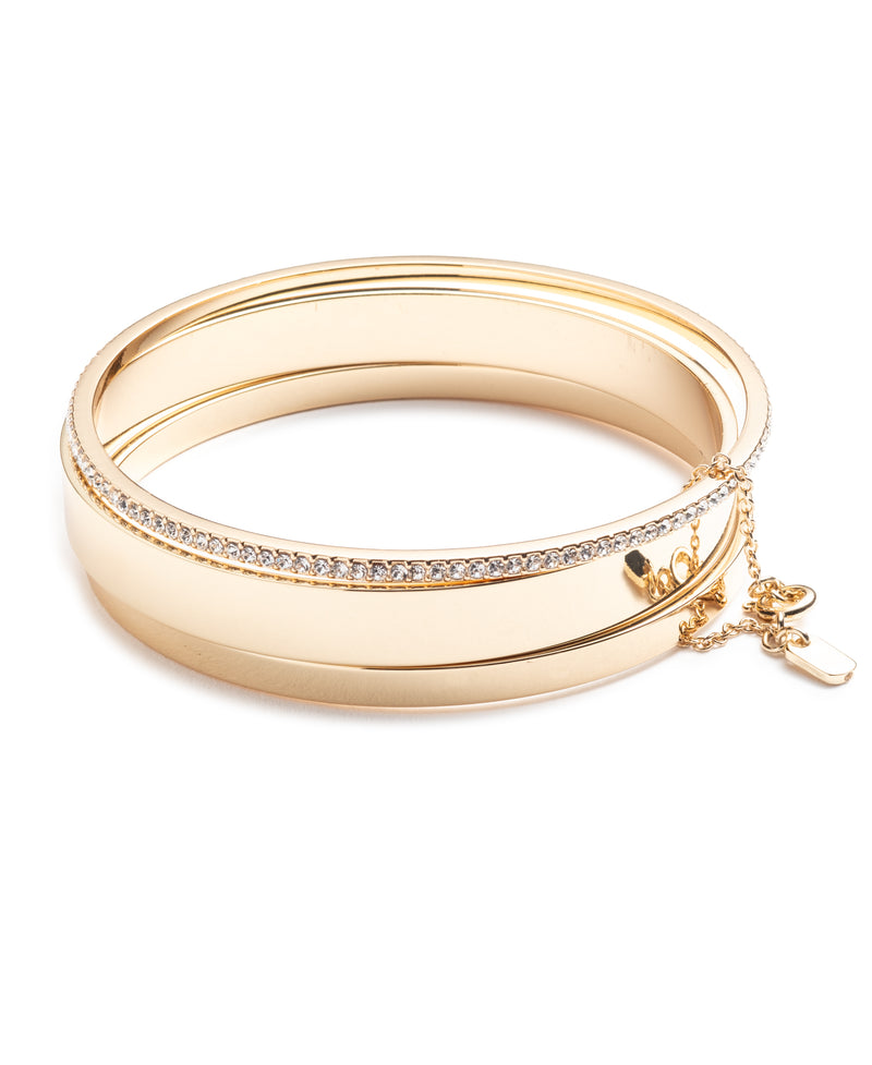 Lauren Ralph Lauren Gold-Plated Pavé Bangle Bracelet Set