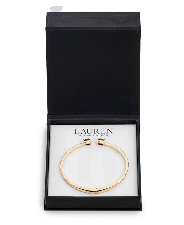 Lauren Ralph Lauren Gold-Tone Colored Stone & Crystal Cuff Bangle Bracelet