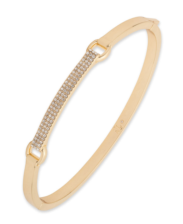 Lauren Ralph Lauren Gold-Tone Hinge Bangle Bracelet