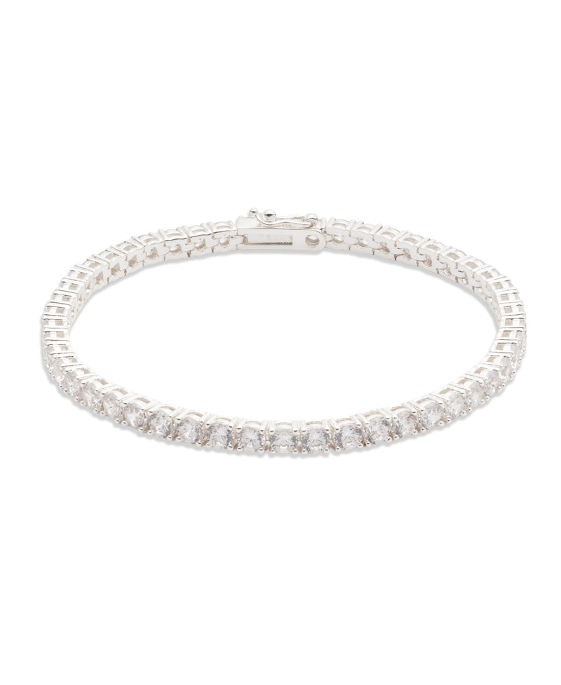 Lauren Ralph Lauren Silver-Tone CZ Tennis Flex Line Bracelet