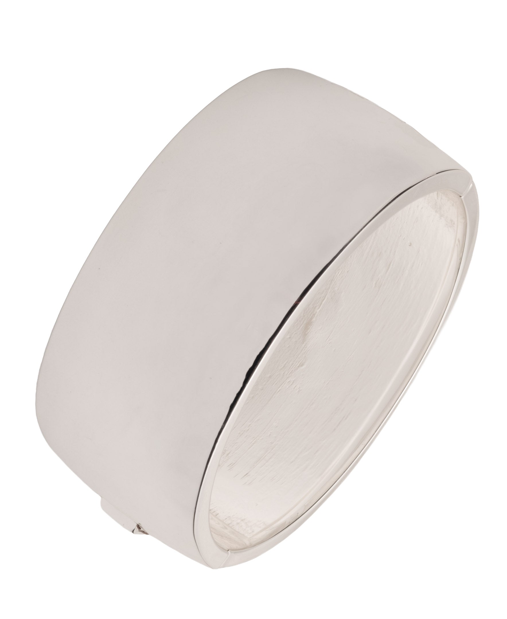 Lauren Ralph Lauren Silver-Tone Large Metal Bangle Bracelet – ShopCGX