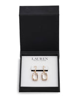 Lauren Ralph Lauren Gold-Tone Stone & Crystal Leverback Drop Earrings