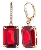 Lauren Ralph Lauren Gold-Tone Stone & Crystal Leverback Drop Earrings