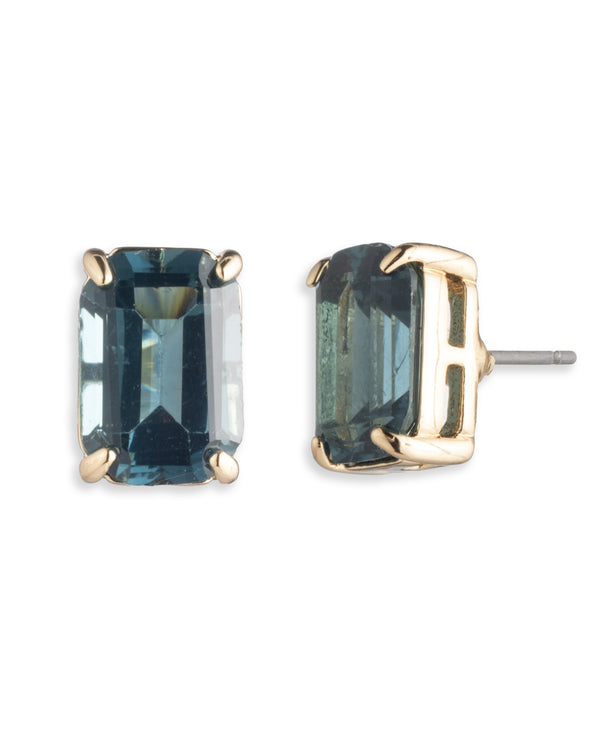 Lauren Ralph Lauren Gold-Tone Denim Stud Earrings