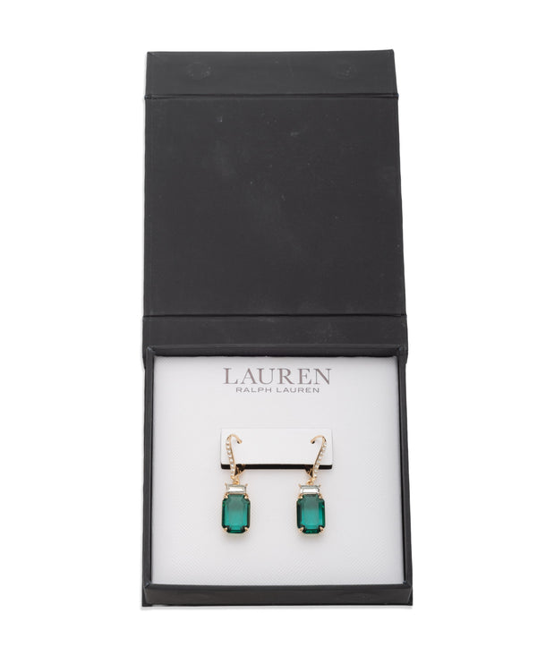 Lauren Ralph Lauren Gold-Tone Stone Drop Earrings