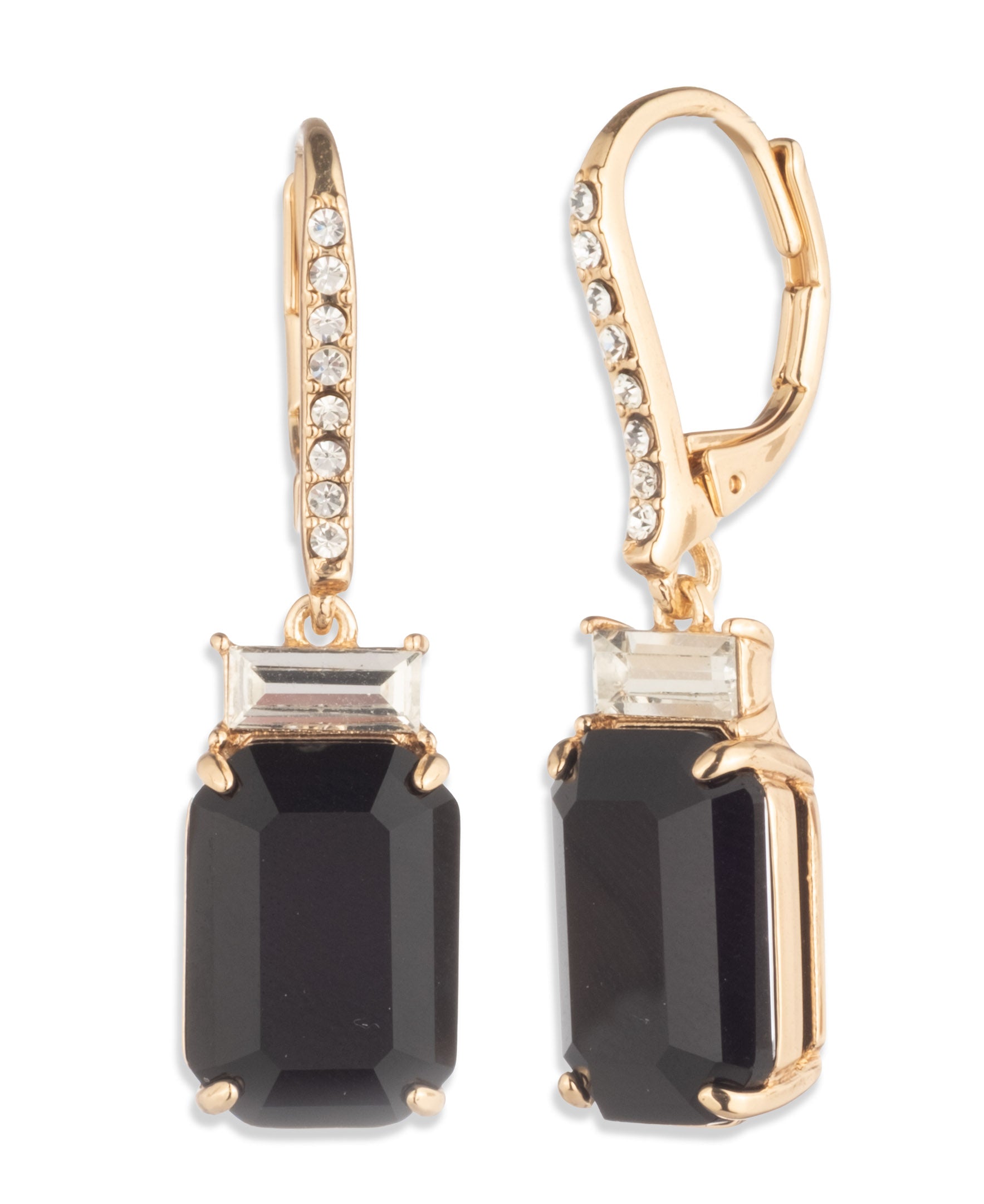 Lauren Ralph Lauren Gold-Tone Stone Drop Earrings