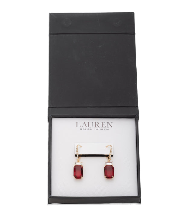 Lauren Ralph Lauren Gold-Tone Stone Drop Earrings