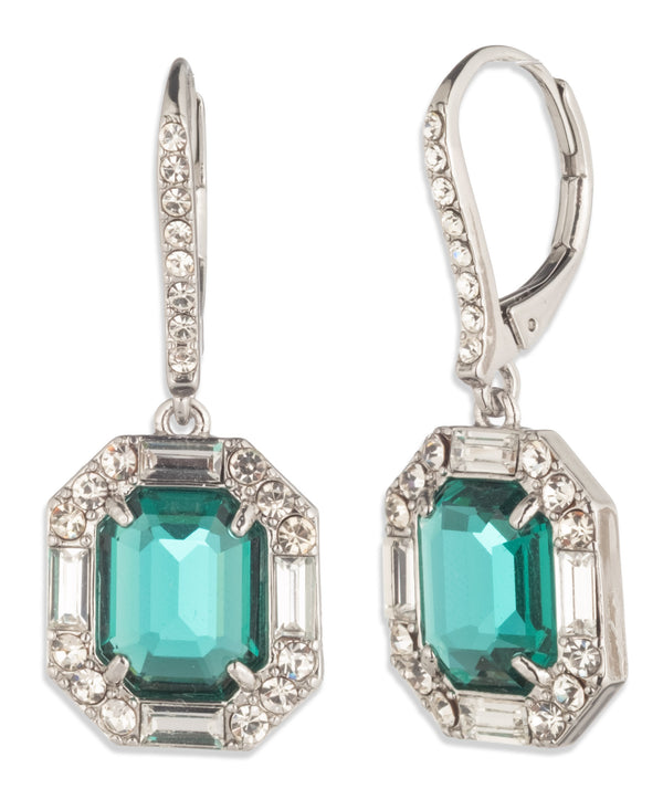 Lauren Ralph Lauren Silver-Tone Stone Drop Earrings