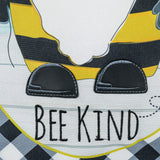 Evergreen "Bee Humble Bee Kind" Gnome Linen Garden Flag