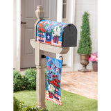 Evergreen Patriotic Flower Pot Linen Garden Flag
