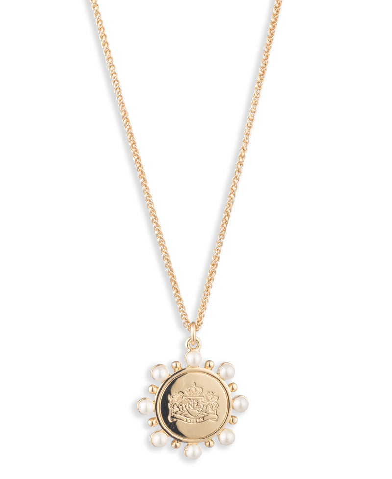 Lauren Ralph Lauren Gold Plated Crest Pendant Necklace