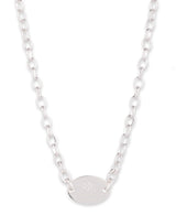 Lauren Ralph Lauren Silver-Tone Logo Necklace