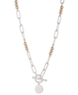 Lauren Ralph Lauren Bead Link Two-Tone Pendant Necklace