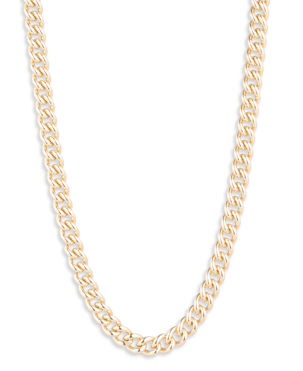 Lauren Ralph Lauren Gold-Tone Curb Collar Chain Necklace