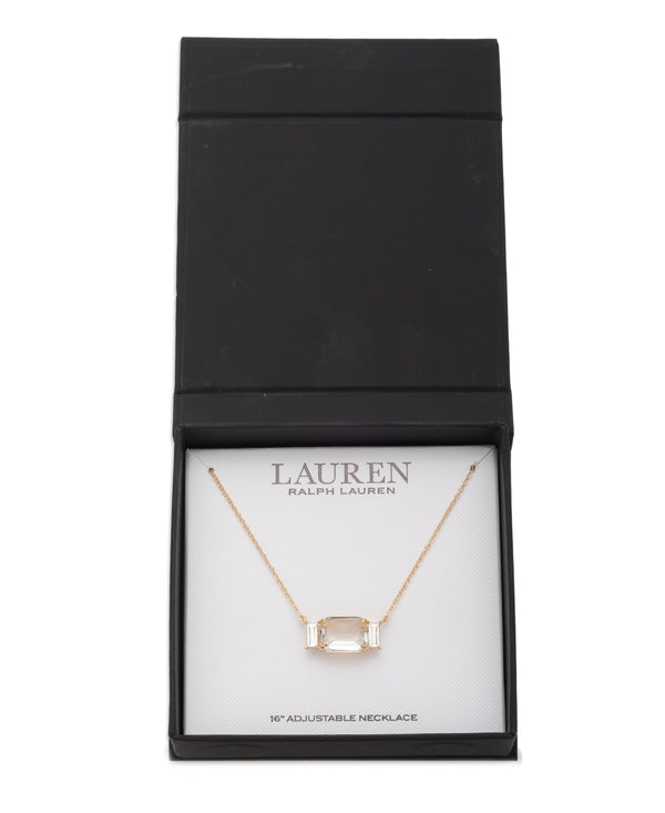 Lauren Ralph Lauren Gold-Tone Stone Pendant Necklace