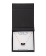 Lauren Ralph Lauren Gold-Tone Stone Pendant Necklace