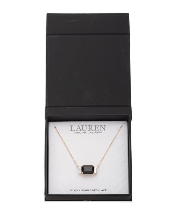Lauren Ralph Lauren Gold-Tone Stone Pendant Necklace