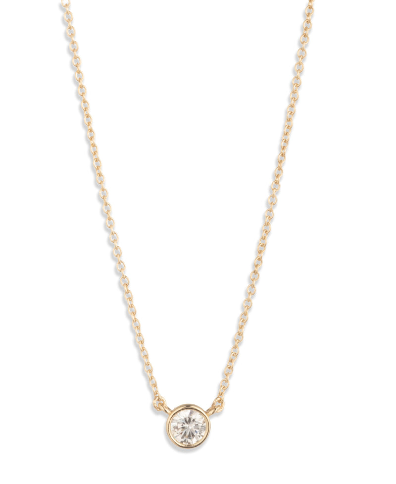 Lauren Ralph Lauren Gold-Tone Cubic Zirconia Pendant Necklace