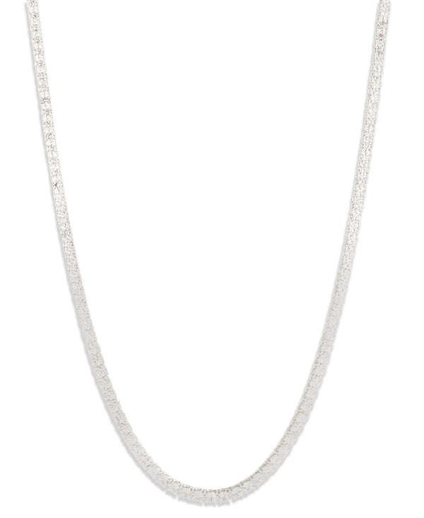 Lauren Ralph Lauren Silver-Tone CZ Tennis Collar Necklace