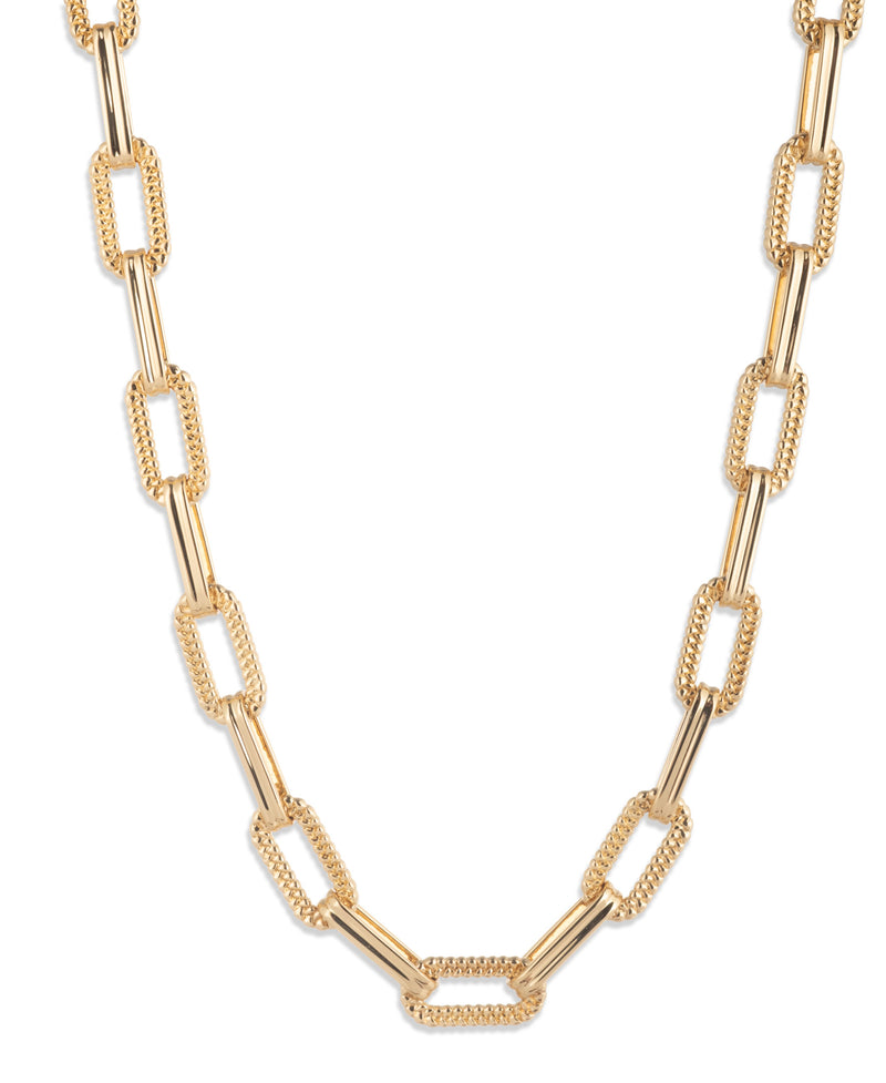 Lauren Ralph Lauren Gold-Tone Herringbone Link Collar Necklace