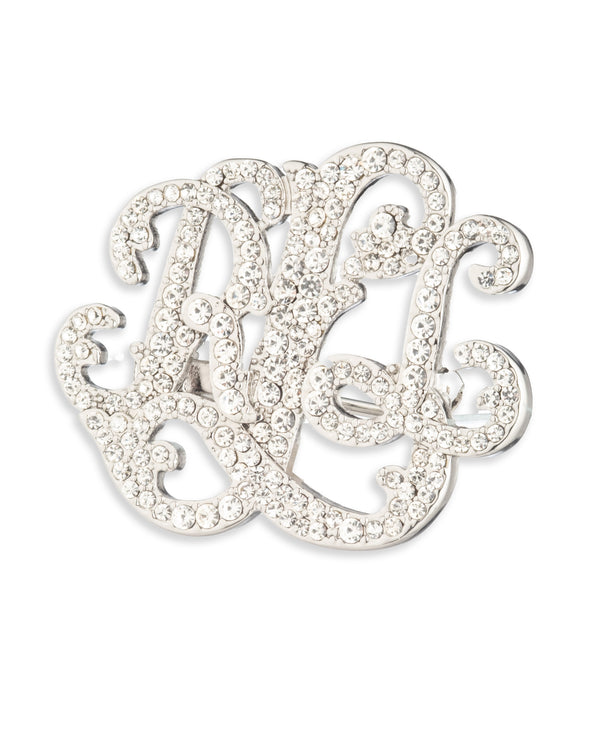 Lauren Ralph Lauren Silver-Tone LRL Script Pin