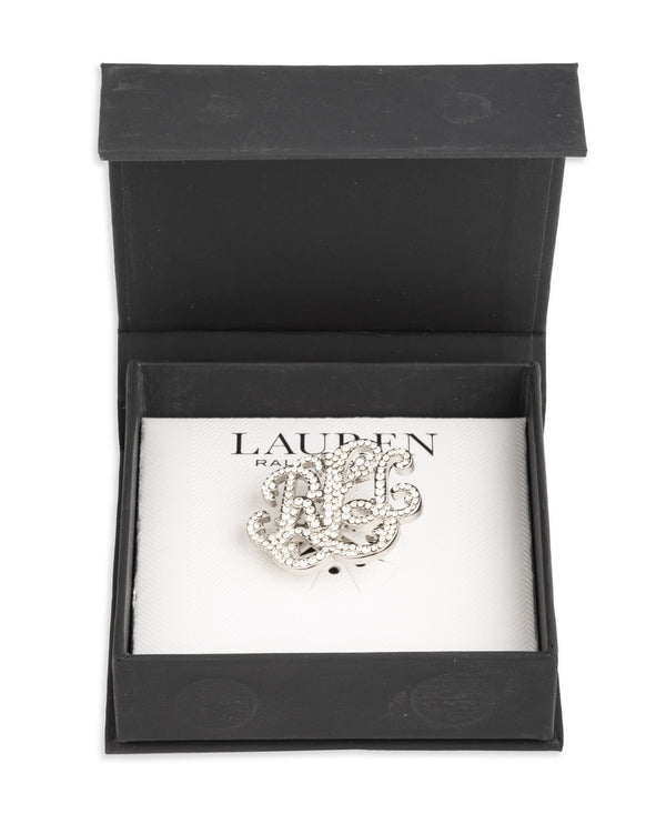 Lauren Ralph Lauren Silver-Tone LRL Script Pin